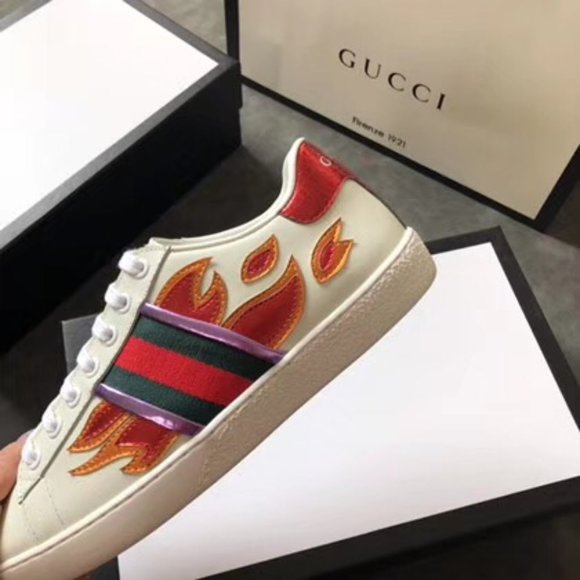 newgUCCI LEATHER CASUAL SHOES FOR WOMEN